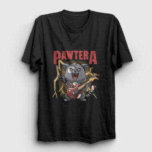 Pawtera Pantera Kedi Kedili Tişört siyah