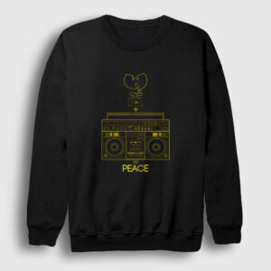 Peace Wu Tang Clan Sweatshirt siyah