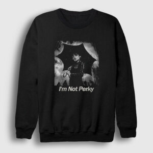 Perky Wednesday Addams Family Addams Ailesi Sweatshirt siyah