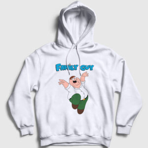 Peter Griffin Family Guy Kapşonlu Sweatshirt beyaz