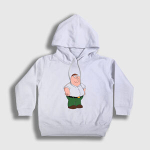 Peter Griffin V2 Family Guy Çocuk Kapşonlu Sweatshirt beyaz