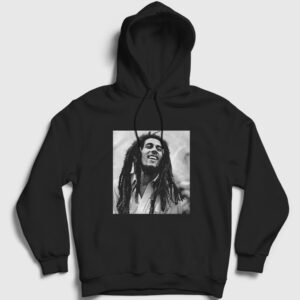 Photo Bob Marley Kapşonlu Sweatshirt siyah