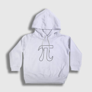 Pi Sayısı Math Matematik Çocuk Kapşonlu Sweatshirt beyaz