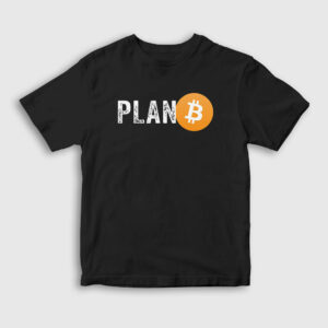 Plan B Bitcoin Çocuk Tişört siyah