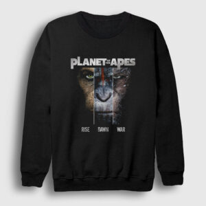 Planet Of The Apes Maymunlar Cehennemi Sweatshirt siyah