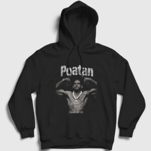 Poatan Mma Ufc Alex Pereira Kapşonlu Sweatshirt siyah