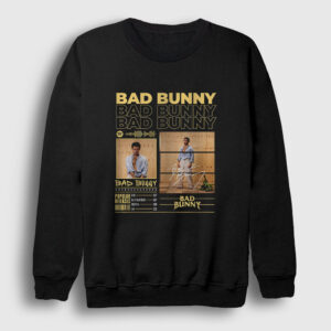 Popular Bad Bunny Sweatshirt siyah