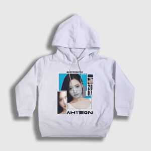 Poster Ahyeon Babymonster Baby Monster Çocuk Kapşonlu Sweatshirt beyaz