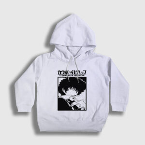 Poster Anime Cowboy Bebop Çocuk Kapşonlu Sweatshirt beyaz