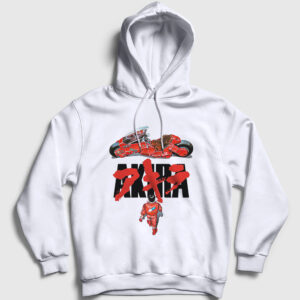 Poster Anime Movie Film Akira Kapşonlu Sweatshirt beyaz