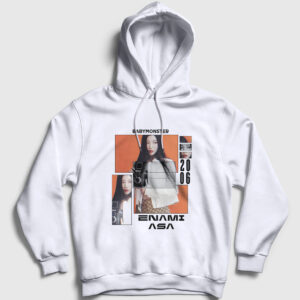 Poster Asa Babymonster Baby Monster Kapşonlu Sweatshirt beyaz