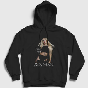 Poster Ava Max Kapşonlu Sweatshirt siyah