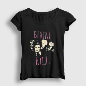 Poster Band Bikini Kill Kadın Tişört siyah