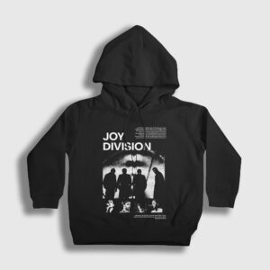 Poster Band Joy Division Çocuk Kapşonlu Sweatshirt siyah