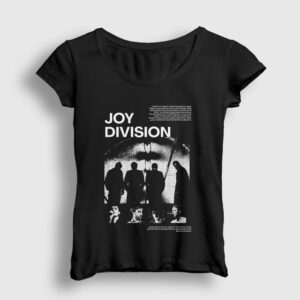 Poster Band Joy Division Kadın Tişört siyah