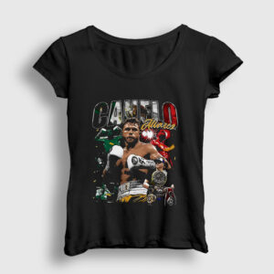 Poster Boks Boxing Canelo Alvarez Kadın Tişört siyah