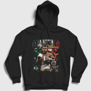 Poster Boks Boxing Canelo Alvarez Kapşonlu Sweatshirt siyah