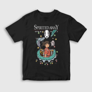 Poster Chihiro Spirited Away Çocuk Tişört siyah