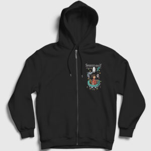 Poster Chihiro Spirited Away Fermuarlı Kapşonlu Sweatshirt siyah