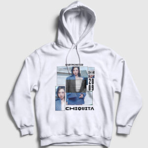 Poster Chiquita Babymonster Baby Monster Kapşonlu Sweatshirt beyaz