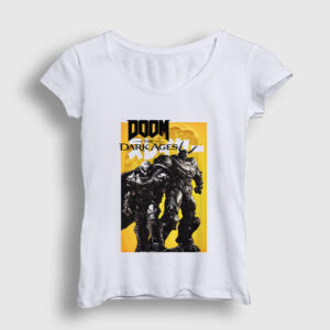 Poster Doom The Dark Ages Kadın Tişört beyaz
