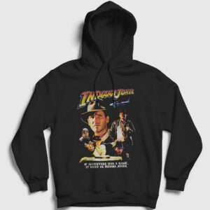 Poster Film Indiana Jones Kapşonlu Sweatshirt siyah