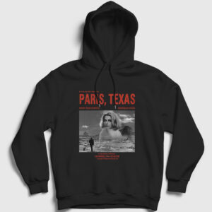 Poster Film Paris Texas Kapşonlu Sweatshirt siyah