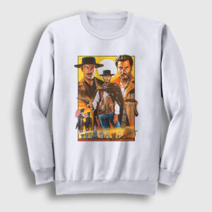 Poster Film The Good The Bad And The Ugly Sweatshirt beyaz