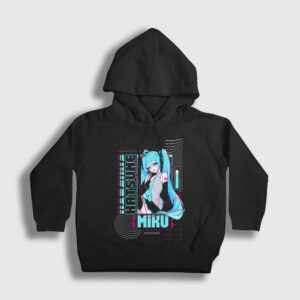 Poster Hatsune Miku Anime Çocuk Kapşonlu Sweatshirt