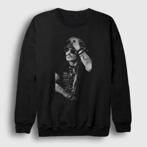 Poster Johnny Depp Sweatshirt siyah