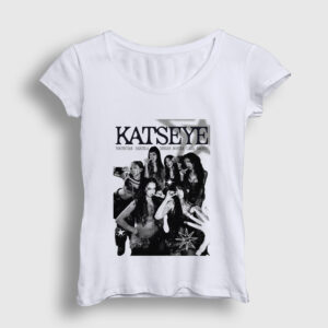 Poster K Pop Katseye Kadın Tişört beyaz