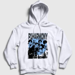 Poster K-Pop P1Harmony Kapşonlu Sweatshirt Beyaz