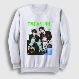 Poster K Pop Treasure Sweatshirt beyaz