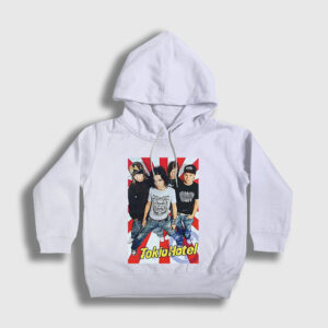 Poster Kaulitz Tokio Hotel Çocuk Kapşonlu Sweatshirt beyaz