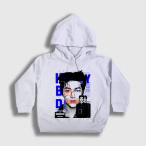 Poster Keonho K-Pop Cortis Çocuk Kapşonlu Sweatshirt Beyaz