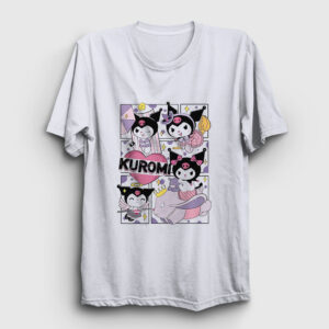 Poster Kurami Kuromi Tişört beyaz