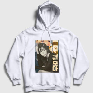 Poster Kwon Bo Ah BoA Kapşonlu Sweatshirt beyaz