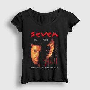 Poster Movie Seven Se7en Kadın Tişört siyah