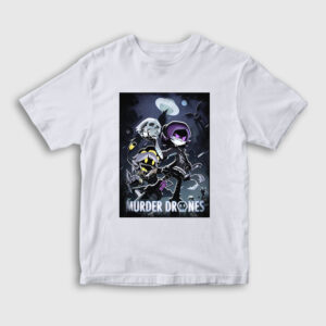 Poster Murder Drones Çocuk Tişört beyaz