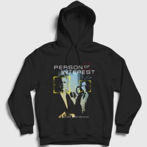 Poster Person Of Interest Kapşonlu Sweatshirt Siyah