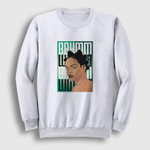 Poster Rihanna Sweatshirt beyaz