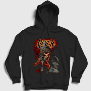 Poster Soldier Metal Slayer Kapşonlu Sweatshirt siyah