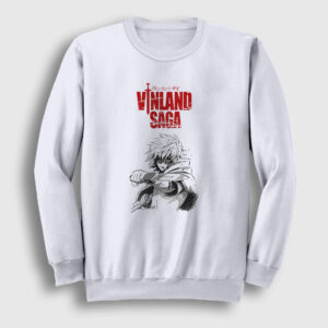 Poster Thorfinn Anime Vinland Saga Sweatshirt beyaz