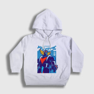 Poster V2 Ufo Robot Grendizer Goldorak Çocuk Kapşonlu Sweatshirt beyaz