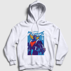 Poster V2 Ufo Robot Grendizer Goldorak Kapşonlu Sweatshirt beyaz