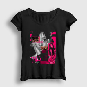 Poster Yves K-Pop Loona Kadın Tişört siyah