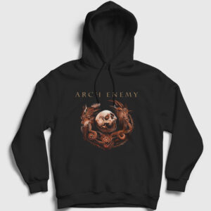 Power Arch Enemy Kapşonlu Sweatshirt siyah