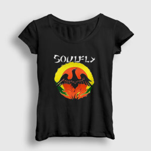 Primitive Metal Soulfly Kadın Tişört siyah