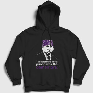 Prison Mike Michael Scott The Office Kapşonlu Sweatshirt siyah