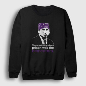 Prison Mike Michael Scott The Office Sweatshirt siyah